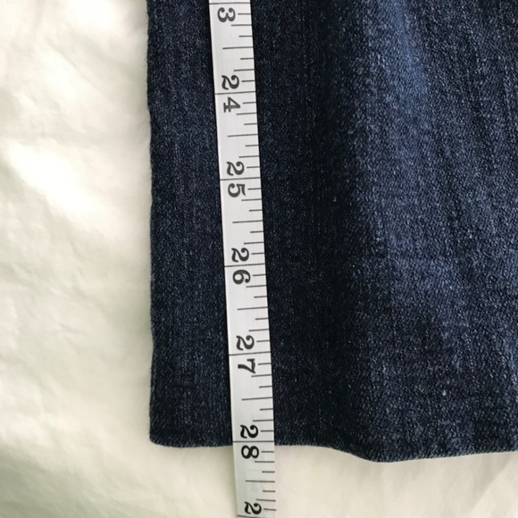 Y2K Scarlett Sirens Double Button Wide Leg Jeans Size 11 - 9/10 Fit Navy Blue - Picture 6 of 7